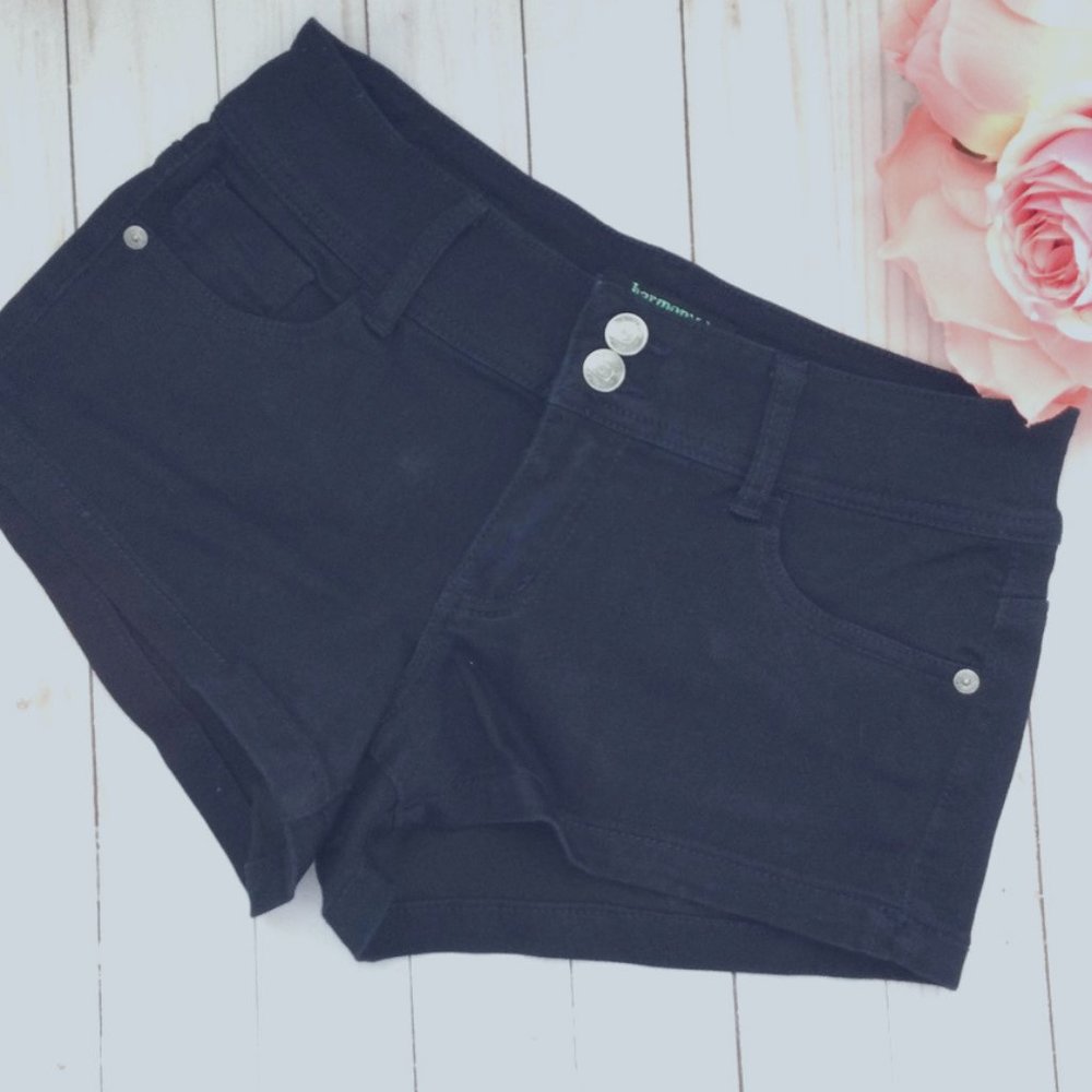 Harmony + HAVOC Black Jean Shorts Size 7